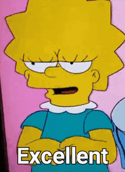 Simpsons Angry Face Saying Excellent GIF