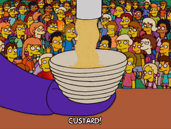 Simpsons Cartoons Custard Pouring GIF
