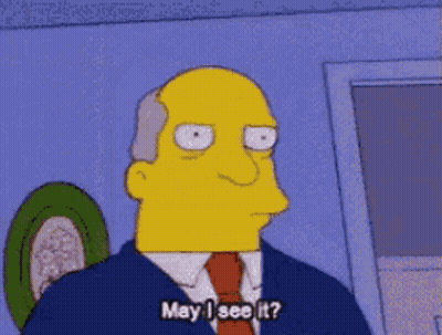 Simpsons Character Asking May I See It GIF