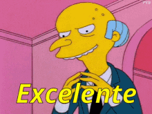 Simpsons Character Mr. Burns Excellent Latin Word GIF