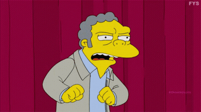 Simpsons Character On Purple Background GIF