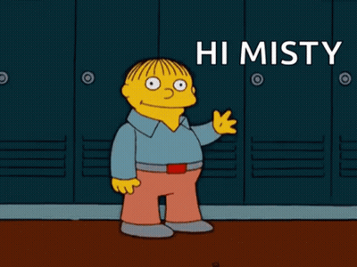 Simpsons Character Standing In Front Of Lockers GIF