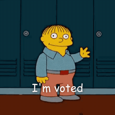 Simpsons Character Waving GIF