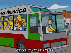 Simpsons Dance Monkey Dancing GIF