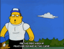 Simpsons Eddie Muntz Coaching Kids GIF