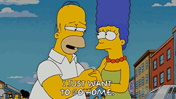 Simpsons Homer And Marge Want To Go Home GIF