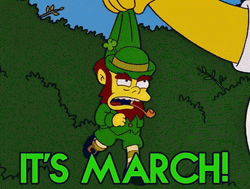 Simpsons Leprechaun Its March GIF