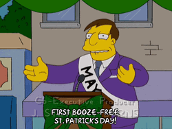 Simpsons Mayor St Patricks Day Birthday  GIF