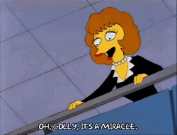 Simpsons Oh Golly It's A Miracle GIF