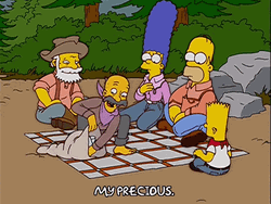 Simpsons Smeagol My Precious Famous Line  GIF