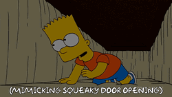 Simpsons Squeaky Door Opening GIF