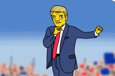 Simpsons Trump Dance GIF