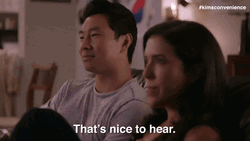 Simu Liu Smiling Thats Nice To Hear GIF