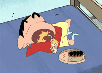 Sinchan Eating GIF