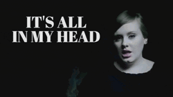 Singer Adele Overthinking All In My Head GIF