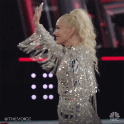 Singer Gwen Stefani Smile And Wave To Crowd GIF