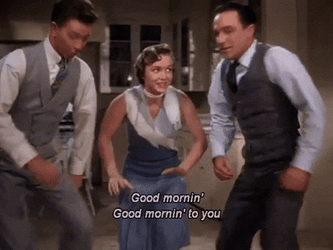 Singin In The Rain Good Morning Meme GIF