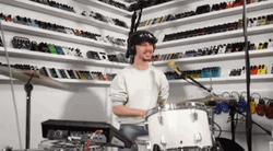 Singing And Playing Drum GIF