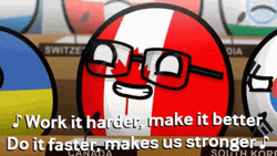 Singing Canada Countryballs GIF