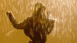 Singing In The Rain Girl In A Hoodie GIF