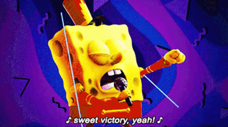 Singing Spongebob Sunday GIF