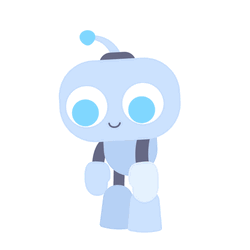 Single Tear Eye Robot GIF