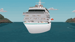 Sinking Ship 3D GIF