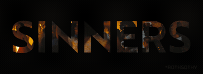 Sinners Word On Dark Background GIF