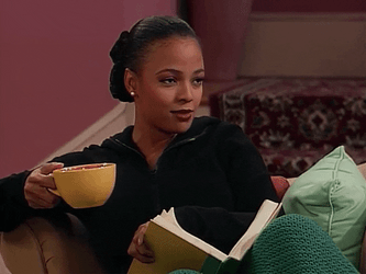 Sipping Tea While Talking With Someone GIF