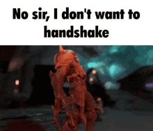 Sir I Don't Want Handshake Doom Meme