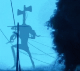 Siren Head Dancing Gangnam GIF