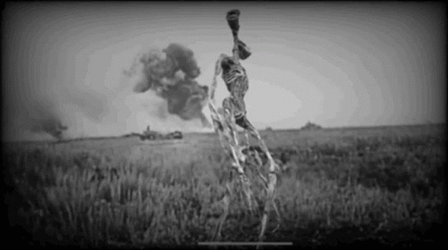Siren Head Flying In The Sky GIF