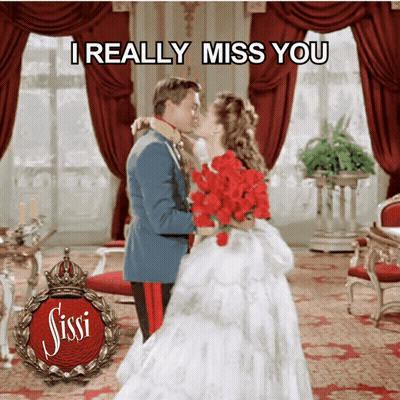 Sissi Poster Man And Woman Kissing GIF