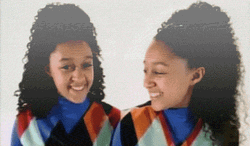 Sisters Black Twins Finger Guns GIF