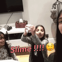 Sisters Enjoying Their Slime GIF