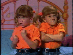Sisters Olsen Twins Ready To Fight GIF