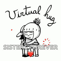 Sisters Virtual Abrazo  GIF