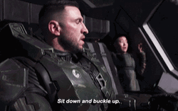 Sit Down And Buckle Up GIF
