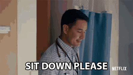 Sit Down Please Shawn Passwaters GIF
