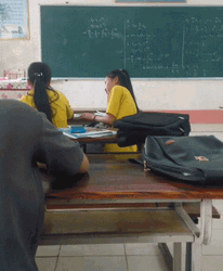 Sitting Inside The Classroom GIF
