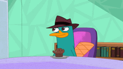 Sitting Perry The Platypus Blinking It Eyes GIF