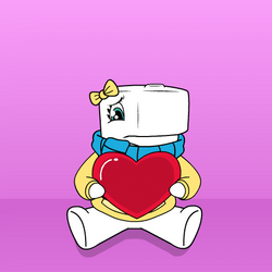 Sitting Whale Heart Break GIF