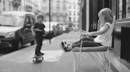 Skateboard Hey There GIF