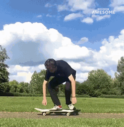 Skateboard Tricks People Are Awesome GIF