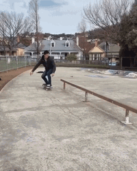 Skateboarding Grind Fails GIF
