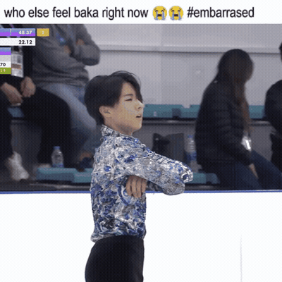 Skater Saying Who Else Feel Baka Right Now Embarrassed GIF