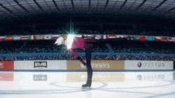 Skating Anime Yuri Spin GIF