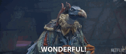 Skeksis Talking Closing Eyes Wonderful GIF