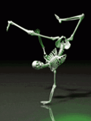 Skeleton Airchair Breakdancing