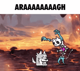 Skeleton Battle Cats  GIF